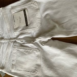 NWT Anthropologie Petites Pilcro White Distressed Jeans Sz 24 0